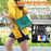 Shockproof Kickstand Case for iPad (2025) / 10.9 (2022) PC+TPU Hand Strap Tablet Cover with Shoulder Strap - Midnight Green - 7