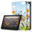 For Amazon Fire HD 10 (2023) PU Leather Tri-fold Stand Case Pattern Printing Auto Wake / Sleep Tablet Cover - Horse - 1