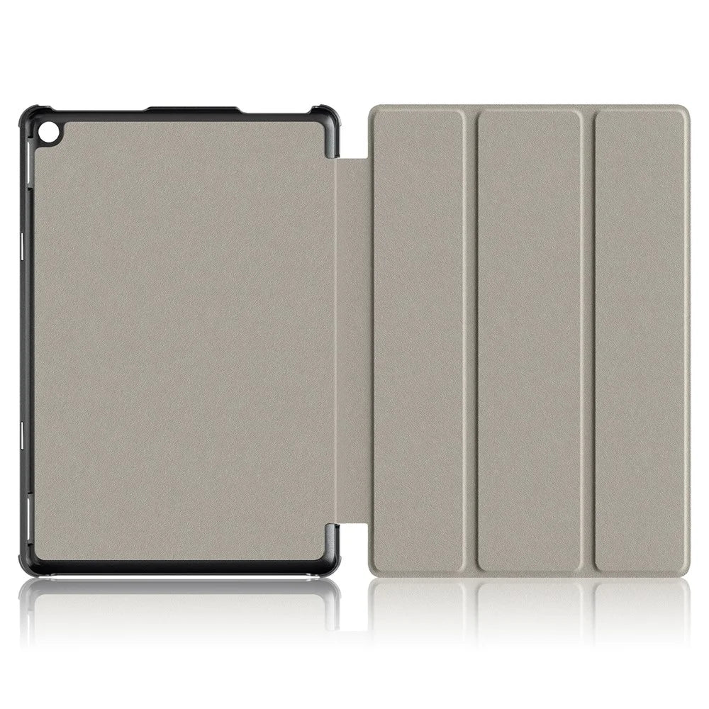 For Amazon Fire HD 10 (2023) PU Leather Tri-fold Stand Case Pattern Printing Auto Wake / Sleep Tablet Cover - Horse - 7