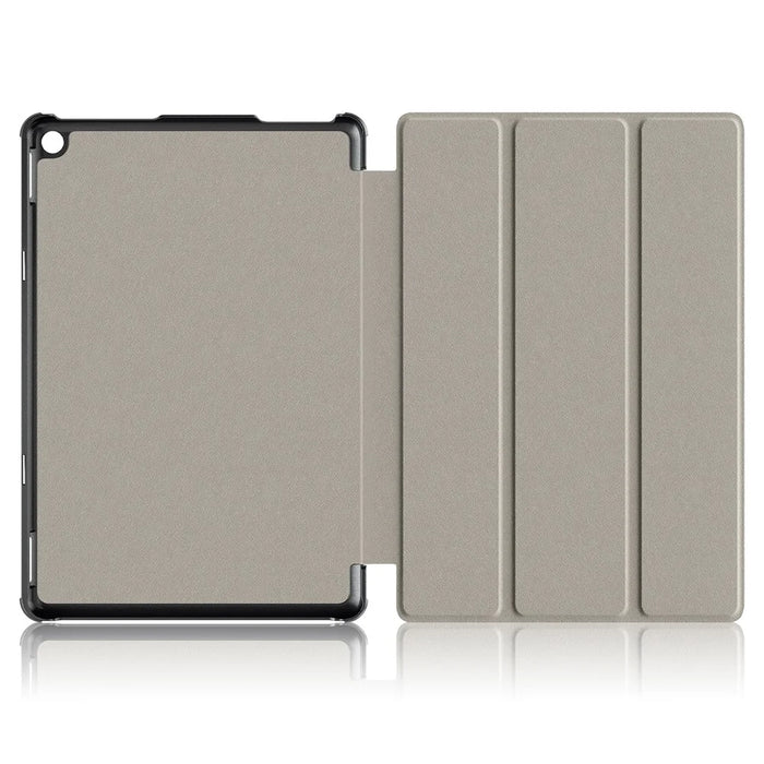 For Amazon Fire HD 10 (2023) PU Leather Tri-fold Stand Case Pattern Printing Auto Wake / Sleep Tablet Cover - Horse - 7