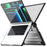 For MacBook Pro 16 inch (2026) A3429 A3428 / (2025) A3186 A3403 / (2024) A2991 / (2023) A2780 / (2021) A2485 Anti-Slip Laptop Case Heat Dissipation PC+TPU Kickstand Cover - Black - 2