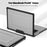 For MacBook Pro 16 inch (2026) A3429 A3428 / (2025) A3186 A3403 / (2024) A2991 / (2023) A2780 / (2021) A2485 Anti-Slip Laptop Case Heat Dissipation PC+TPU Kickstand Cover - Black - 4
