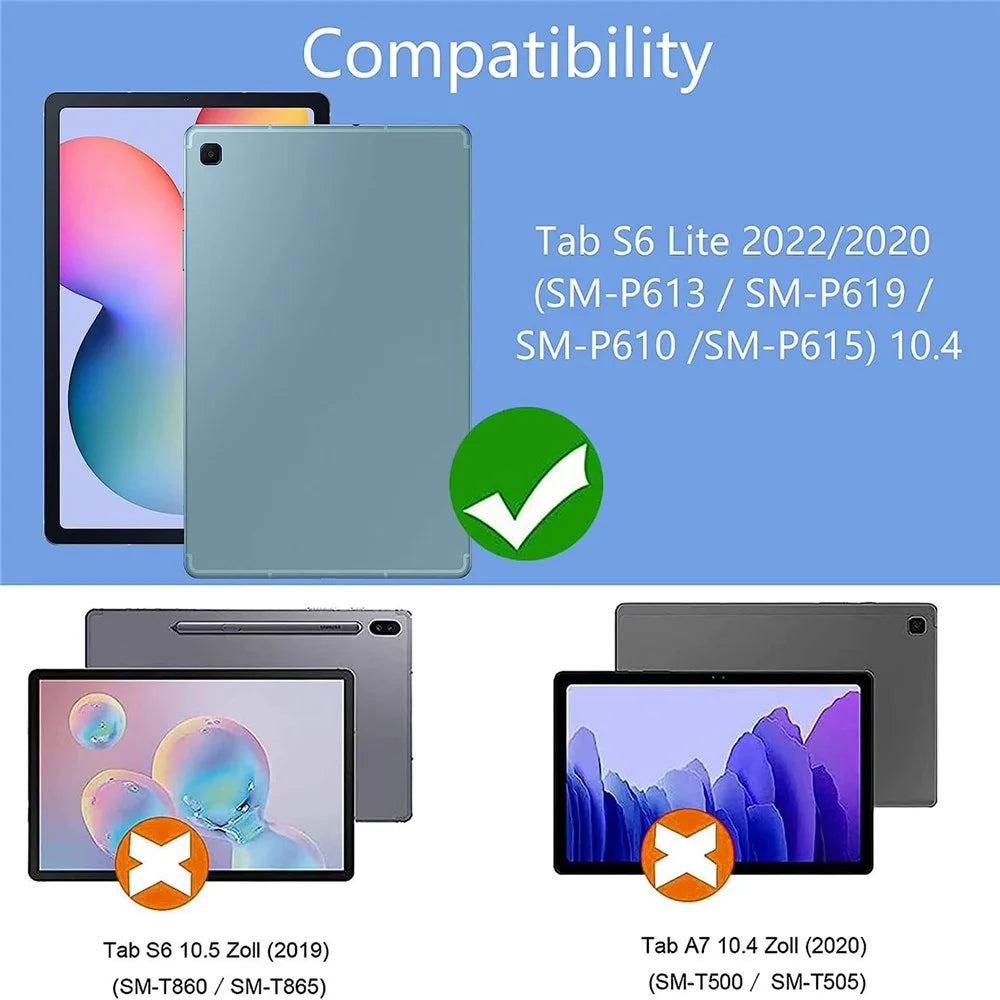 For Samsung Galaxy Tab S6 Lite (2024) / S6 Lite (2022) / S6 Lite (2020) Tablet Case Flexible TPU Shell - 4