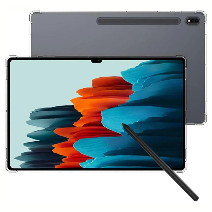 For Samsung Galaxy Tab S7+ / S7 FE / S8+ TPU Tablet Case Reinforced Corners Clear Tablet Cover - 6
