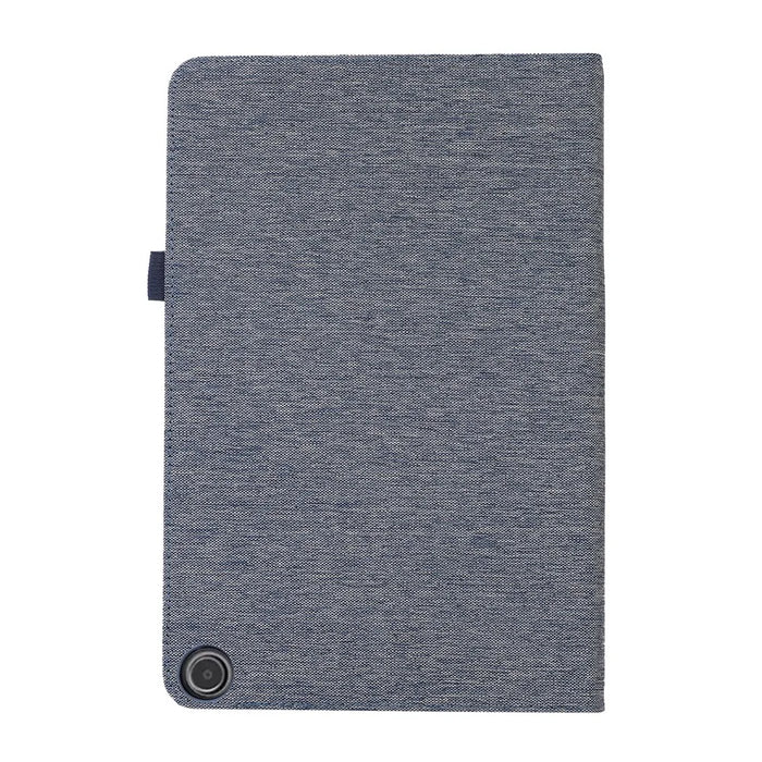 For Amazon Fire Max 11 Stand Tablet Case Cloth Texture PU Leather Smart Cover with Card Holder - Blue - 6