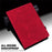 For Amazon Kindle 6 inch (2024) / (2022) PU Leather E-Reader Case Pattern Imprinted Card Holder Stand Cover - Red - 6