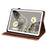 For Google Pixel Tablet PU Leather Tablet Case Card Holder Pattern Imprinted Protective Cover with Stand - Brown - 2