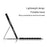 For Huawei Qingyun C7 Leather Stand Tablet Case with Detachable Magnetic Wireless Keyboard (Without Touchpad) - Black - 3