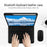 For Huawei Qingyun C7 Leather Stand Tablet Case with Detachable Magnetic Wireless Keyboard (Without Touchpad) - Black - 4