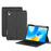 For Huawei MatePad 11.5 Leather Case + Bluetooth-compatible Keyboard with Backlight Trackpad - Black - 1