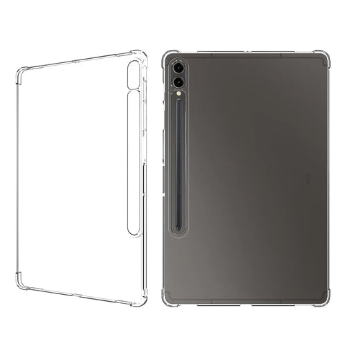 For Samsung Galaxy Tab S9+ TPU Tablet Case Reinforced Corners Shockproof Transparent Tablet Cover - 1