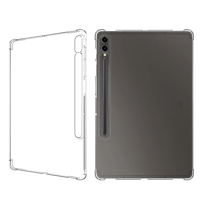 For Samsung Galaxy Tab S9+ TPU Tablet Case Reinforced Corners Shockproof Transparent Tablet Cover - 1