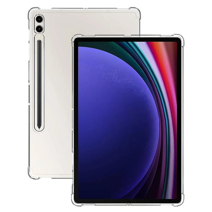 For Samsung Galaxy Tab S9+ TPU Tablet Case Reinforced Corners Shockproof Transparent Tablet Cover - 2