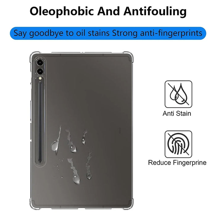 For Samsung Galaxy Tab S9+ TPU Tablet Case Reinforced Corners Shockproof Transparent Tablet Cover - 6