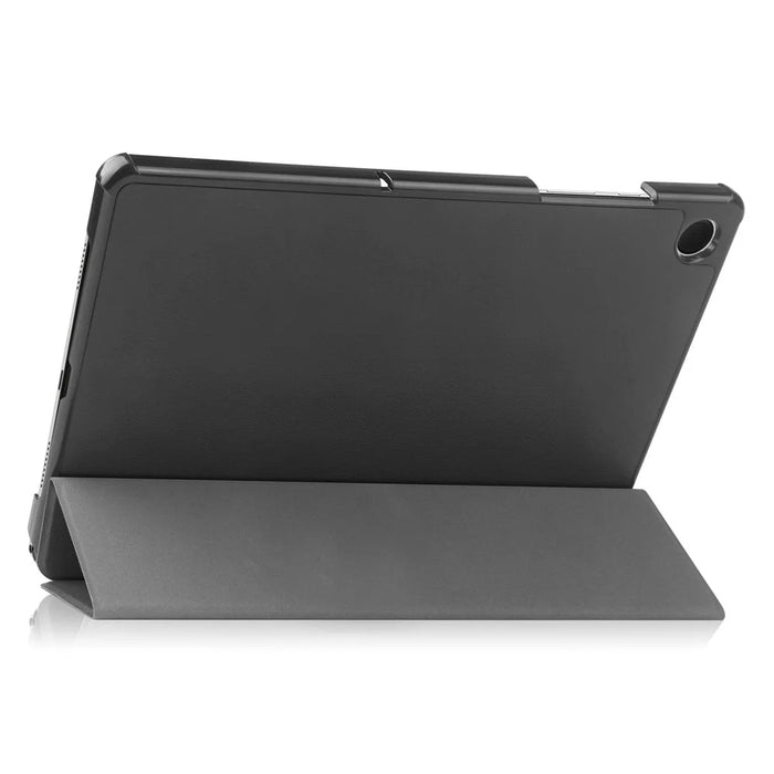 For Samsung Galaxy Tab A9 Tri-fold Stand PU Leather Tablet Case Full Protection Tablet Cover - Black - 3