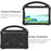 For Samsung Galaxy Tab S11 / S10 Lite / S10 FE / S9 FE / S9 / S8 / S7 EVA Protective Cover Tablet Shell Grip Handle Kickstand Case - Black - 4