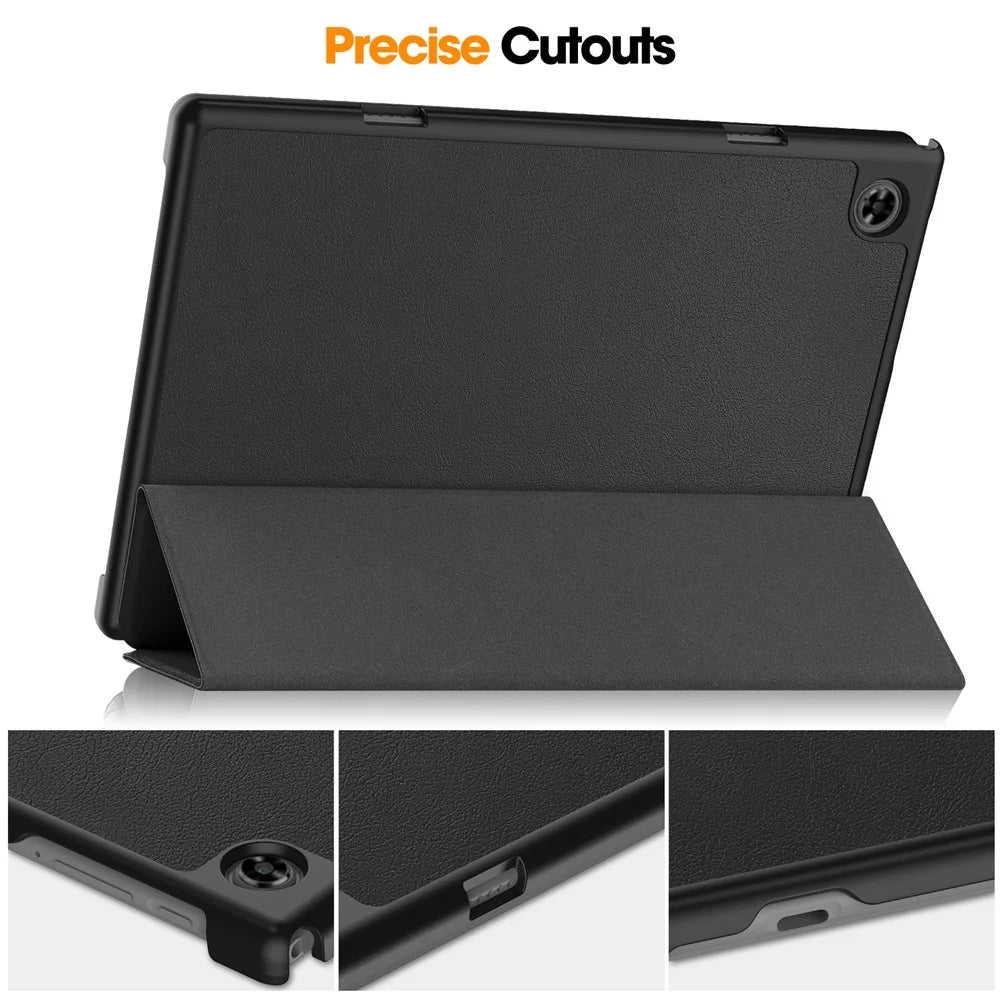 For Teclast M40 / M40 Plus / P20 HD / P20S Tablet Case Tri-fold Stand PU Leather Anti-drop Tablet Cover - Black - 6