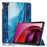 Trifold Stand Cover for Lenovo Tab M10 5G TB-360ZU , PU Leather Pattern Printing Tablet Case with Auto Sleep / Wake - Wave - 1