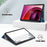 Trifold Stand Cover for Lenovo Tab M10 5G TB-360ZU , PU Leather Pattern Printing Tablet Case with Auto Sleep / Wake - Wave - 3