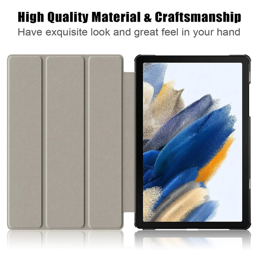 For Samsung Galaxy Tab A11+ / A9+ Leather Stand Cover Pattern Printing Tablet Case - Fantasy Deer - 2