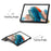 For Samsung Galaxy Tab A9+ Trifold Stand Tablet Case PU Leather Pattern Printing Smart Protective Cover - Starry Sky - 3
