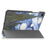 For Samsung Galaxy Tab A9+ Trifold Stand Tablet Case PU Leather Pattern Printing Smart Protective Cover - Starry Sky - 5