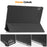 For Lenovo Tab M10 5G Tri-fold Stand Smart Cover PU Leather Auto Wake / Sleep Tablet Case - Black - 6