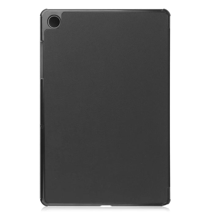 For Samsung Galaxy Tab A9+ PU Leather Tablet Case Tri-Fold Stand Cover with Auto Sleep / Wake - Black - 6