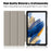 For Samsung Galaxy Tab A11 / A9 PU Leather Tablet Case Tri-Fold Stand Cover - Black - 2