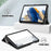 For Samsung Galaxy Tab A11 / A9 PU Leather Tablet Case Tri-Fold Stand Cover - Black - 3