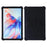 For Blackview Tab 11 WiFi Tablet Silicone Case PC Kickstand Anti-drop Corner Tablet Cover - Black - 1