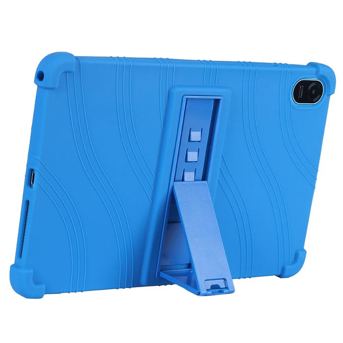 For Blackview Tab 11 WiFi Tablet Silicone Case PC Kickstand Anti-drop Corner Tablet Cover - Black - 3