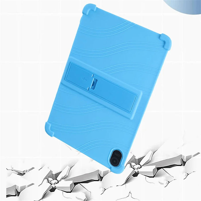 For Blackview Tab 11 WiFi Tablet Silicone Case PC Kickstand Anti-drop Corner Tablet Cover - Black - 5