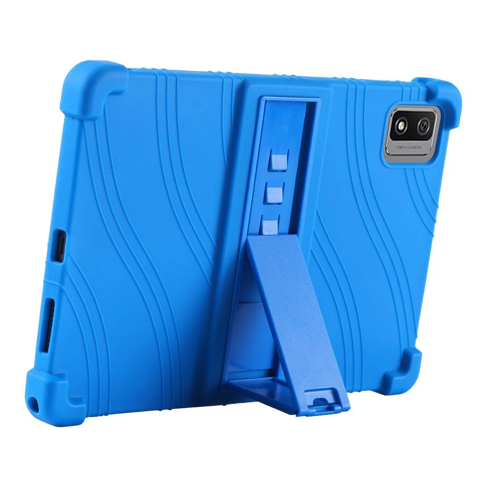 For Blackview Tab 12 Pro Silicone Tablet Case Anti-drop Tablet Cover with PC Kickstand - Blue - 2