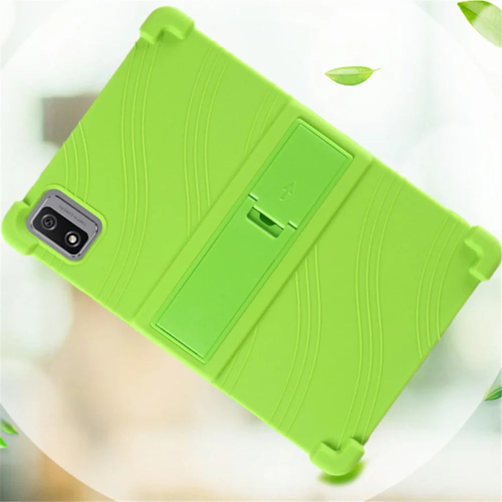 For Blackview Tab 12 Pro Silicone Tablet Case Anti-drop Tablet Cover with PC Kickstand - Blue - 6