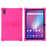 Silicone Case for Blackview Tab 11 SE , Anti-scratch Protective Tablet Cover with PC Kickstand - Rose - 1