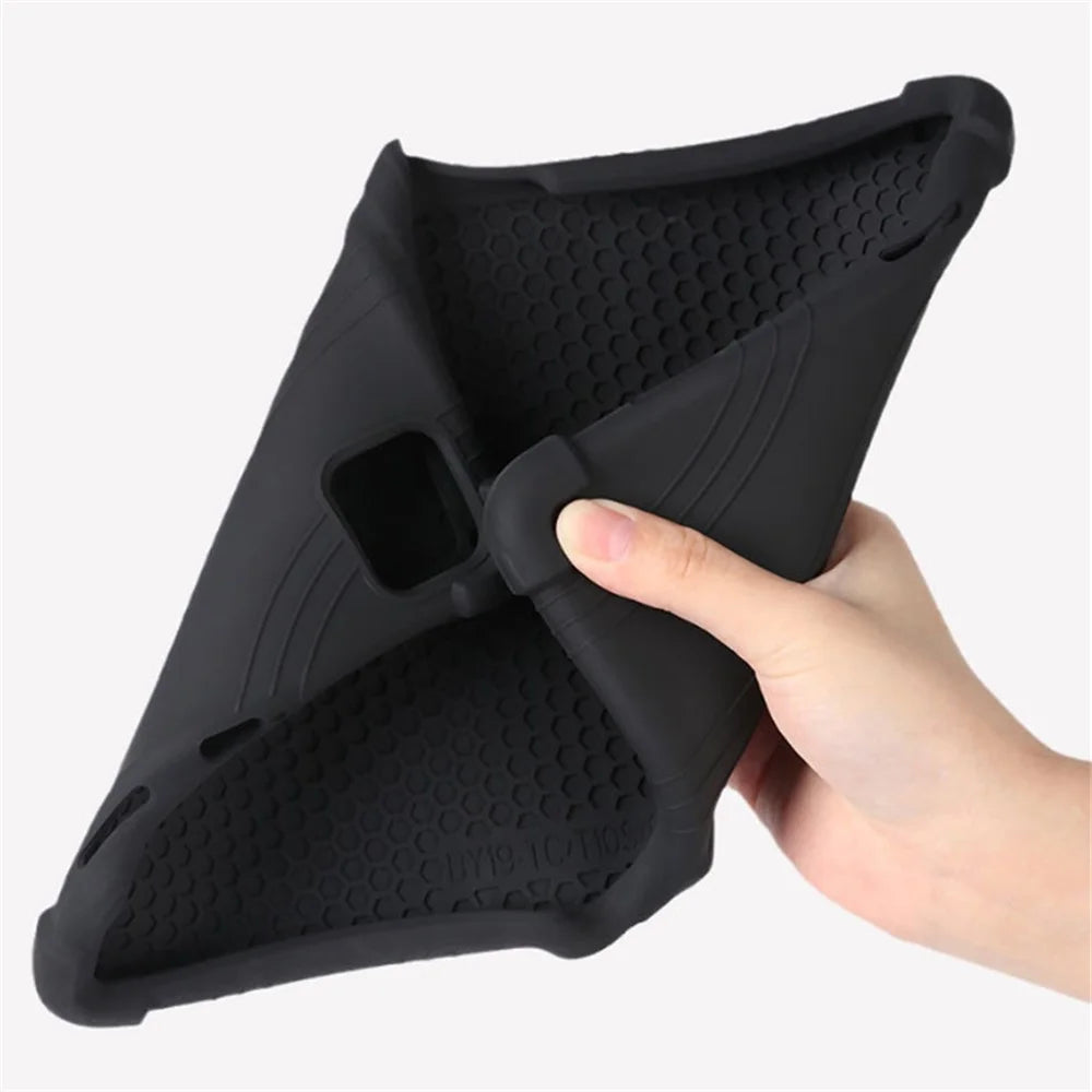For TCL Tab 10 5G 9183G Silicone Tablet Case Foldable PC Kickstand Tablet Back Cover - Multi-color - 3