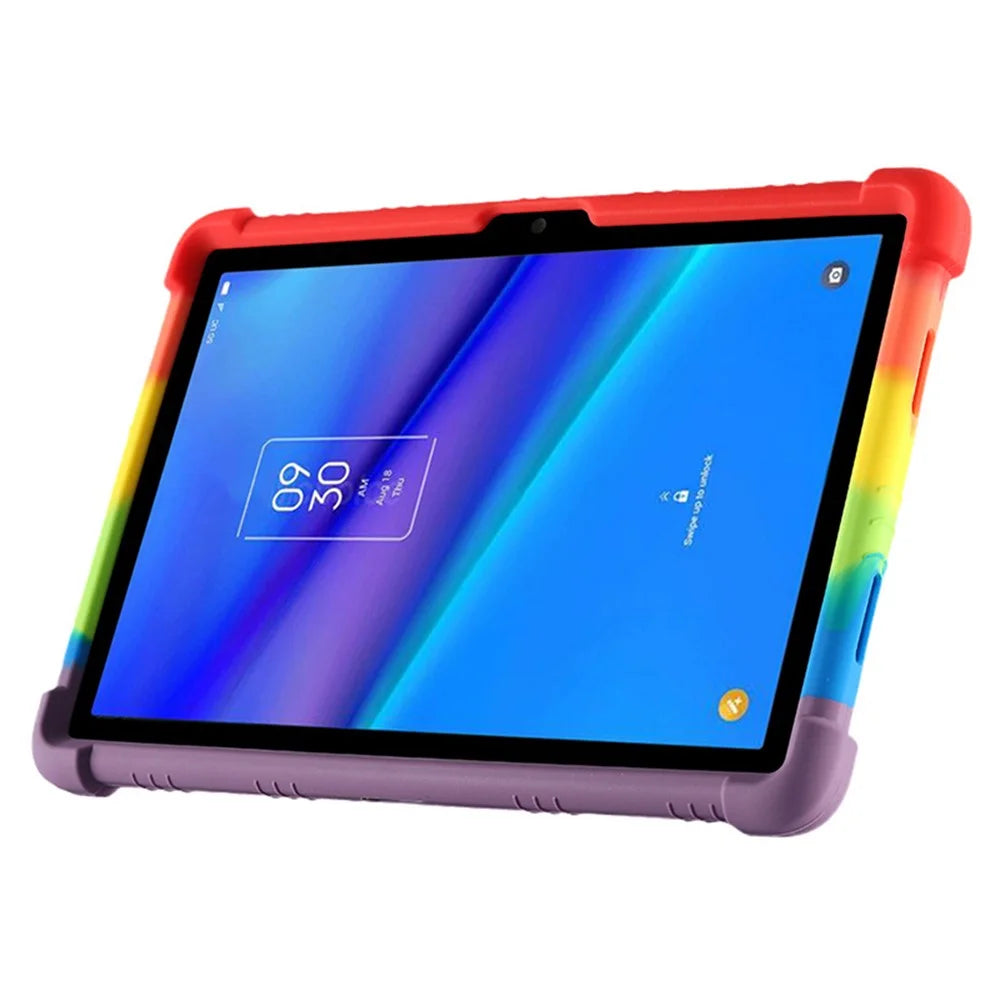 For TCL Tab 10 5G 9183G Silicone Tablet Case Foldable PC Kickstand Tablet Back Cover - Multi-color - 4