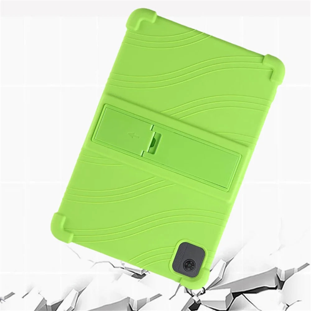 For TCL Tab 10 5G 9183G Silicone Tablet Case Foldable PC Kickstand Tablet Back Cover - Multi-color - 5