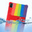 For TCL Tab 11 Silicone Tablet Case PC Kickstand Thickened Corner Protective Tablet Cover - Dark Blue - 4