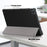 For Realme Pad 2 PU Leather Trifold Stand Cover Full Protection Shock Resistant Tablet Case - Black - 5