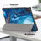For Realme Pad 2 PU Leather Pattern Printing Case Tri-fold Stand Folio Tablet Cover - Wave - 5