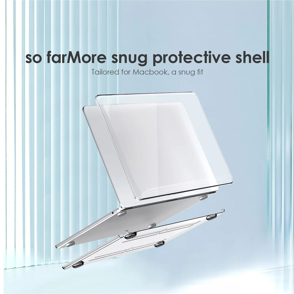LENTION For Macbook Air 15 inch (2026) A3448 / (2025) A3241 / (2024) A311 / (2023) A2941 Hard PC Case Full Protection Anti-Scratch Laptop Cover - 4
