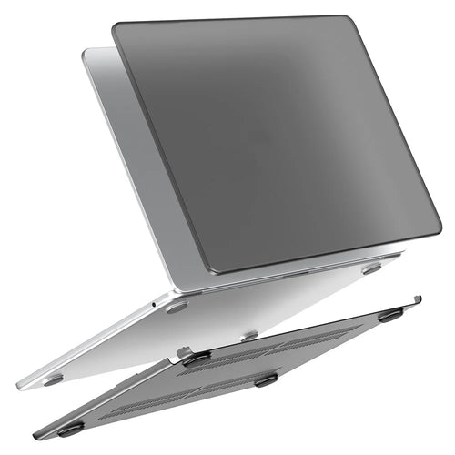 LENTION Matte Hard PC Case for Macbook Air 15 inch (2026) A3448 / (2025) A3241 / (2024) A311 / (2023) A2941 Lightweight Shockproof Laptop Cover - Transparent Black - 1