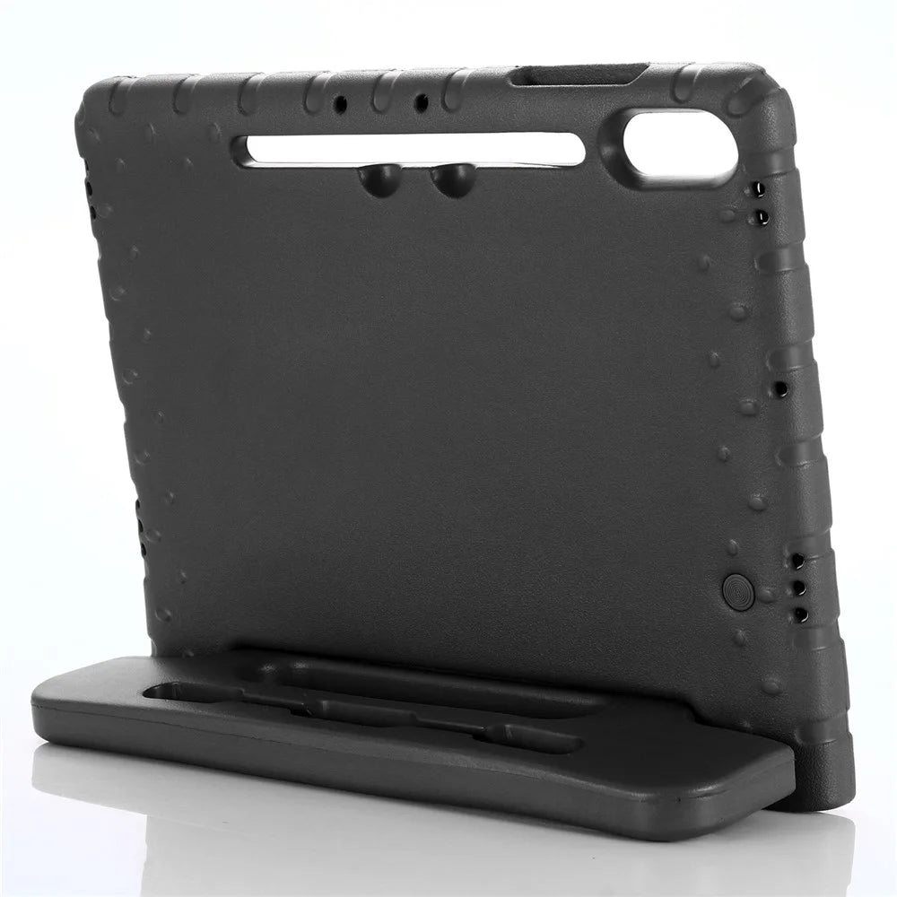 For Samsung Galaxy Tab S9+ / S9 FE+ EVA Tablet Protective Case Handle Kickstand Drop-Proof Cover - Black - 4