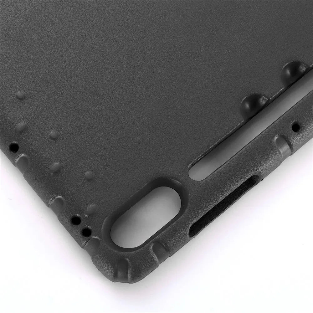 For Samsung Galaxy Tab S9+ / S9 FE+ EVA Tablet Protective Case Handle Kickstand Drop-Proof Cover - Black - 7