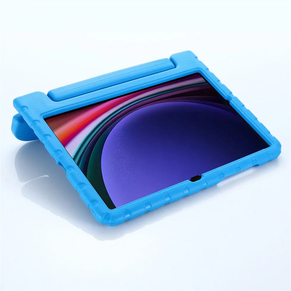 For Samsung Galaxy Tab S11 / S10 Lite / S9 / S10 FE / S11 / S10 Lite / S9 FE Protective EVA Kids Cover Handle Kickstand Shockproof Tablet Case - Blue - 5