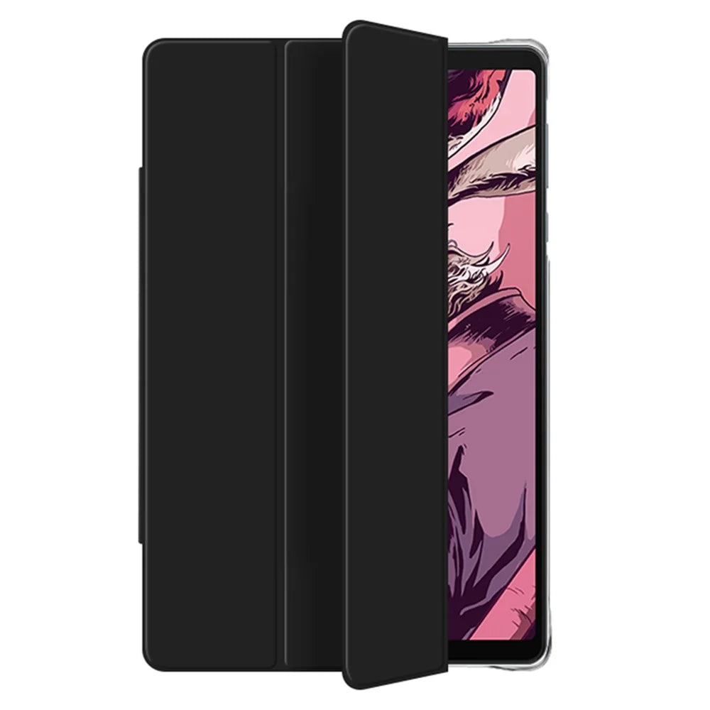PU Leather Smart Case for Lenovo Legion Y700 , Trifold Stand Heat Dissipation Tablet Cover - Black+Grey - 5