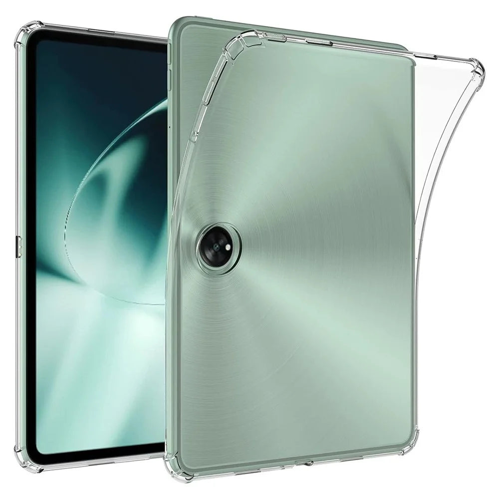 For OnePlus Pad Transparent TPU Tablet Case Reinforced Corners Anti-drop Tablet Cover - 1
