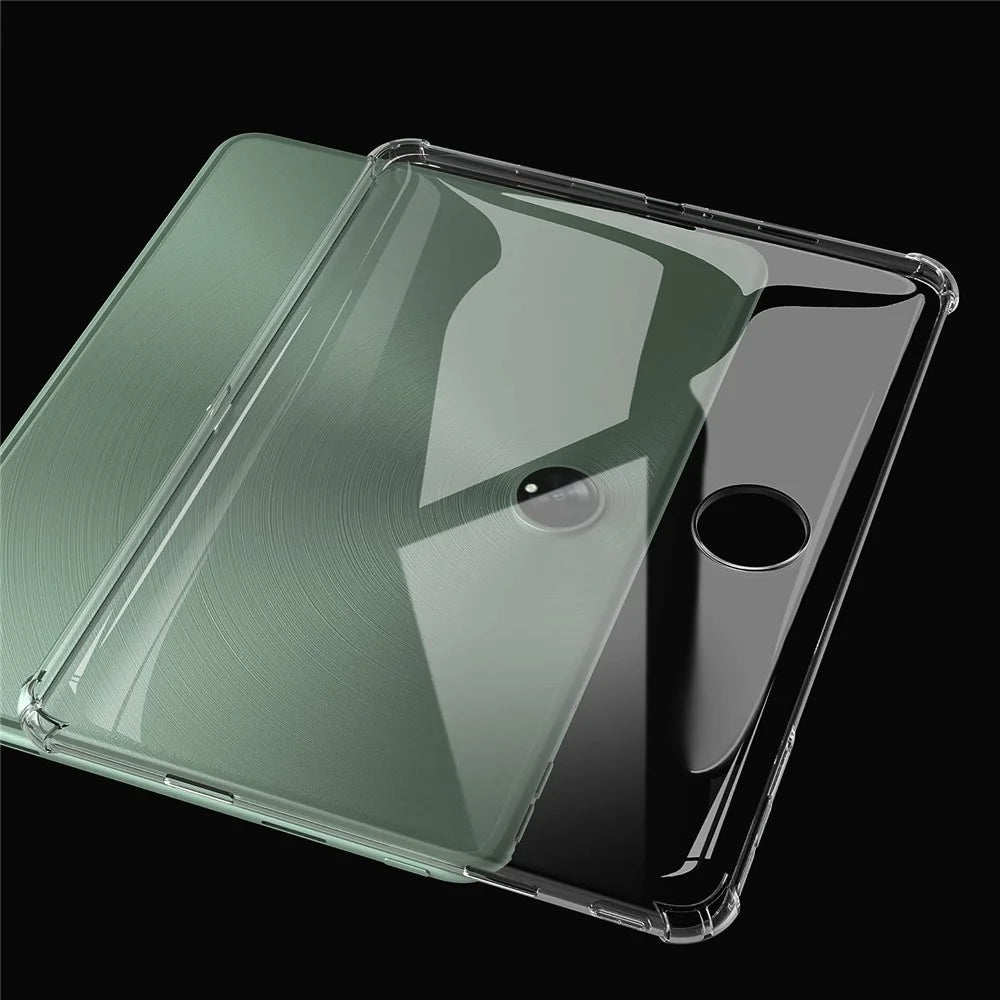 For OnePlus Pad Transparent TPU Tablet Case Reinforced Corners Anti-drop Tablet Cover - 7